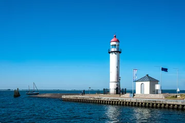 Fotobehang Lighthouse Hellevoetsluis, South Holland Province, The Netherlands © Holland-PhotostockNL
