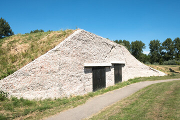 Fototapeta na wymiar Bunker in Hellevoetsluis, Zuid-Holland Province, The Netherlands