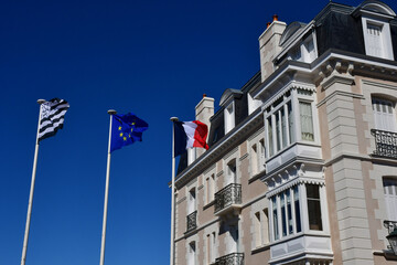 Dinard; France - september 1 2020 : the city in summer