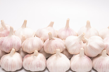 Garlic isolated on a white background.