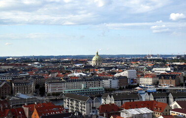 Blick auf Kopenhagen im Sommer