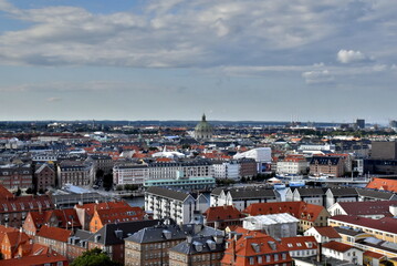 Fototapeta na wymiar Blick auf Kopenhagen im Sommer
