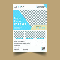 Modern business flyer template design