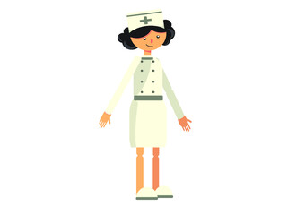 illustration of a person in a nuse uniform