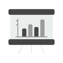 Barchart Grey Filled Icon Design