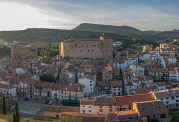 Fototapeta na wymiar Mora de Rubielos Castle in Teruel Spain Gudar Sierra