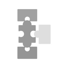 Puzzle Grey Filled Icon Design