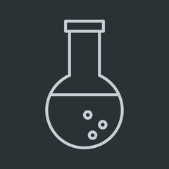 Tube icon vector on navy background