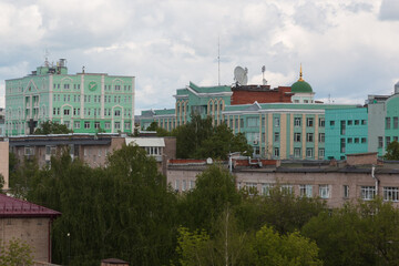 Fototapeta na wymiar streets of the city of Izhevsk during the day