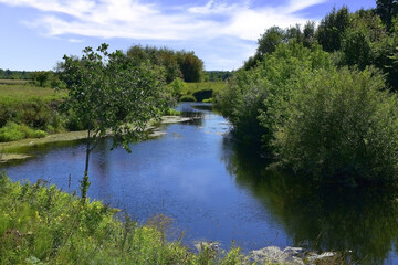 Fototapeta na wymiar The Aspa River near its mouth.
