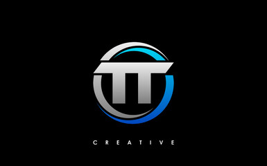 TT Letter Initial Logo Design Template Vector Illustration