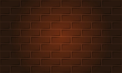 Fototapeta premium Geometric pattern of a brick wall. Red brick wall