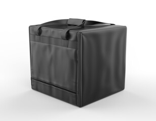 Blank Polyester Delivery Bag for Mockup And Branding, 3d render illustration.