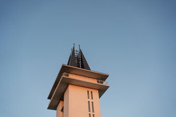 Fototapeta na wymiar tower in Poroszlo