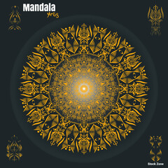 Modern Mandala, Pattern Design Template