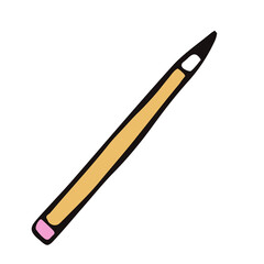 Vector isolated element back to school simple pencil