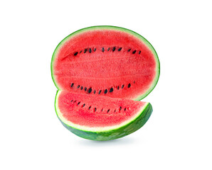 Watermelon slicee on the  white background