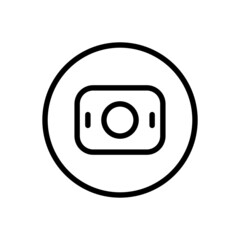 Money vector line icon . Editable Stroke