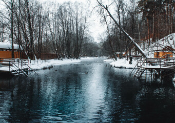 canal in winter