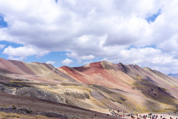 Rainbow Mountain, is a mountain in the Andes of Peru with an altitude of 5,200 metres  above sea level. It is located on the road to the Ausangate mountain.