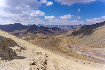 Rainbow Mountain, is a mountain in the Andes of Peru with an altitude of 5,200 metres  above sea...