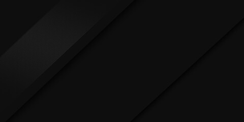 Fototapeta premium Black modern luxury abstract background with shadows and light lines. Modern Design luxury futuristic dark backdrop