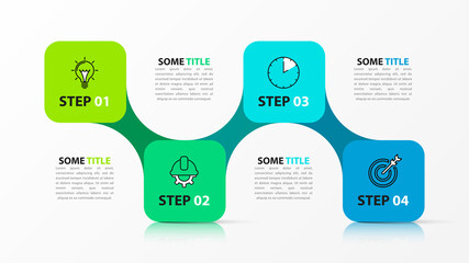 Infographic design template. Creative concept with 4 steps