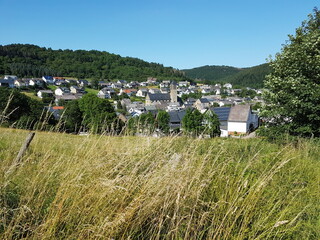 Fototapeta na wymiar View of Rieden; Germany; Eifel