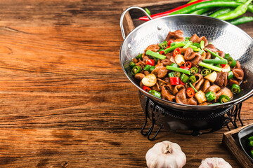 Chinese Cuisine: Spicy pig sausage dry pot