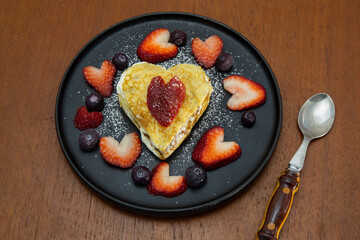 Strawberry crepe cake