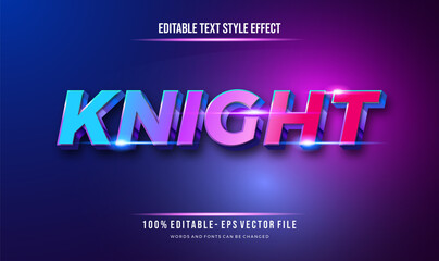 Fototapeta premium modern futuristic style and shiny blue effect editable text style. Vector editable text effect