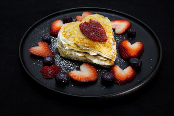 Strawberry crepe cake