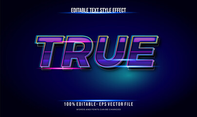 modern futuristic style and shiny effect editable text style. Vector editable text effect