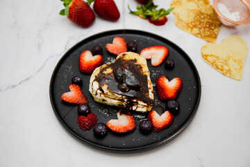 Strawberry crepe cake