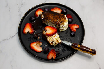 Strawberry crepe cake