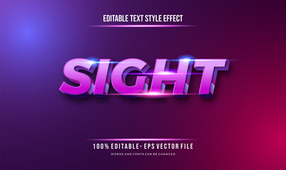 Fototapeta premium modern futuristic style and shiny effect editable text style. Vector editable text effect