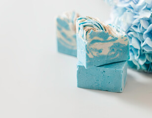 Fragrant handmade natural eco soap. Healthy skin. Cosmetic soap made from natural ingredients.