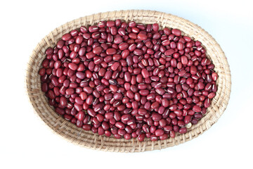 Red kidney beans isolated healthy food