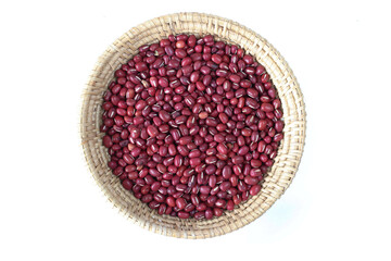 Red kidney beans isolated healthy food