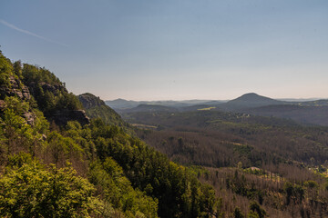 Ausblick auf das Elbsandsteingebirge