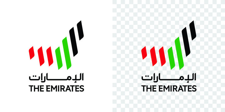 Abu Dhabi, December 2, 2021: United Arab Emirates 2021 Official logo. (Arabic Translate: The Emirates). Vector Illustration.