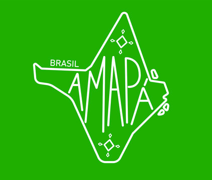 Geometric map of the brazilian state of Amap&aacute;