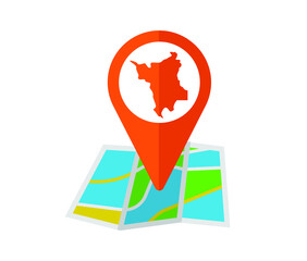 map icon of brazilian state of Roraima