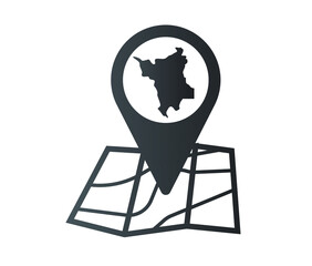 map icon of brazilian state of