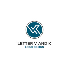 LETTER V AND K LOGO DEISIGN