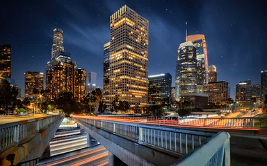 Deurstickers Los Angeles downtown skyline © Larry Gibson