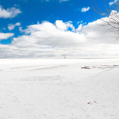 snow on the beach - 451615469