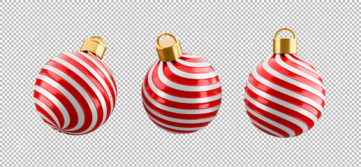 Obraz premium christmas ball on transparent background,clipping path