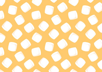 Marshmallow pattern wallpaper. background. marshmallow vector. - obrazy, fototapety, plakaty