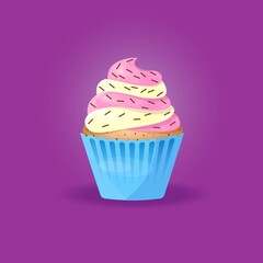 Delicious cupcake.